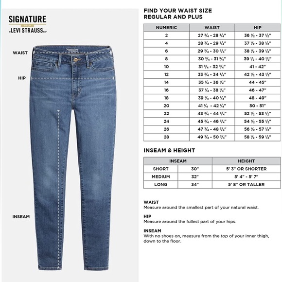 Signature by Levi Strauss & Co. Gold Label Women's Totally Shaping Skinny Jeans - Picture 3 of 11